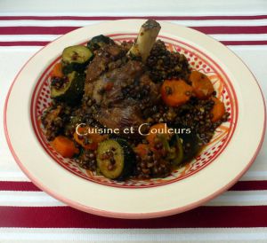 Recette Souris d'agneau aux lentilles comme une tajine