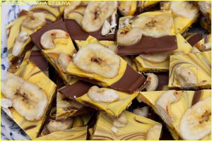 Recette Banana candy bark / Friandises au chocolat et à la banane (recette de Noël)
