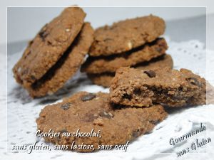 Recette Cookies au chocolat, noisettes et pépites de chocolat
