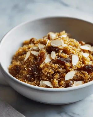 Recette Quinoa aux amandes et raisins au Airfryer