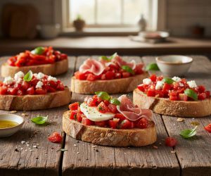 Recette Bruschetta facile et rapide : l’apéritif italien en 10 minutes
