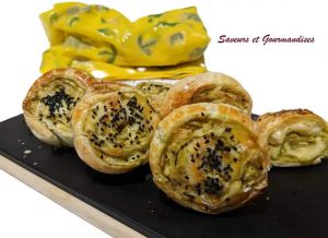 Recette Roulés feuilletés végétariens