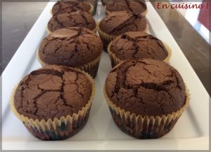 Recette Muffins au chocolat et Nutella