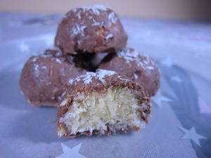 Recette Rochers noix de coco et chocolat