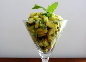 Recette Verrines de pomme avocat à l’asiatique