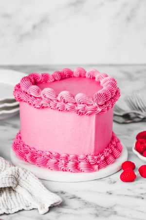 Recette Gâteau Coeur aux Framboises