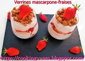 Recette Verrines mascarpone-fraises