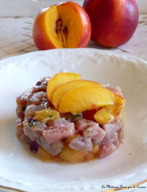 Recette Tartare de thon aux nectarines