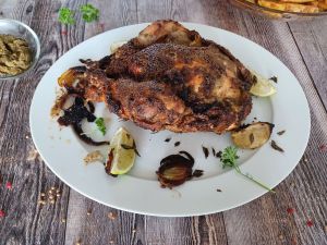 Recette Poulet rôti et dukkah aux feuilles de curry