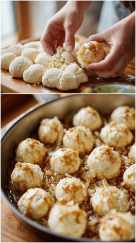 Recette Discover the Magic of Simple Caramel Apple Pie Bombs