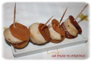 Recette Bouchées abricots boudin blanc