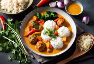 Recette Curry de boulettes de poisson aux légumes : recette savoureuse et facile