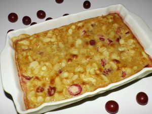 Recette Clafoutis prunes, mascarpone & amandes