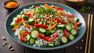 Recette Salade de crudités aux saveurs asiatiques : recette fraîche et savoureuse