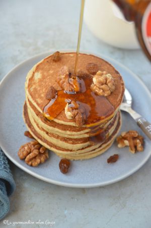 Recette Pancakes {banane & avoine} #express #vegan #glutenfree #sugarfree