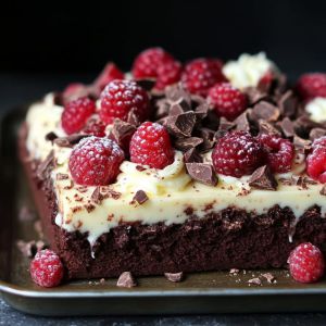 Recette Brookies Framboises et Chocolat Blanc Délicieux