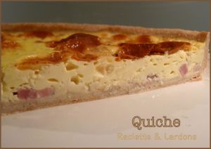 Recette Quiche Raclette & lardons