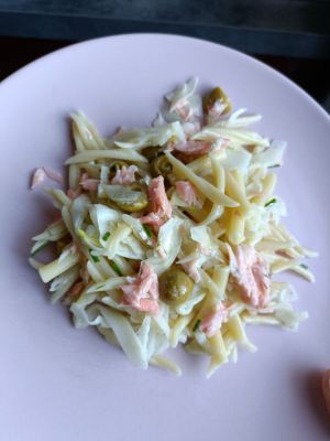 Recette Salade  de pâtes/saumon/fenouil