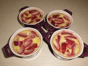 Recette Crèmes à la fraise