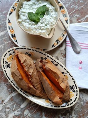 Recette Patates douces et tzatziki