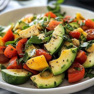Recette Salade Avocat Tomates : Recette Facile et Savoureuse
