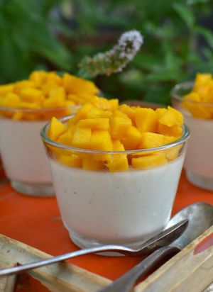 Recette Panna cotta à la mangue fraiche