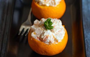 Recette Clémentines farcies aux crevettes