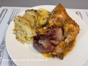 Recette Cuisses de poulet braisées au vin blanc et au romarin