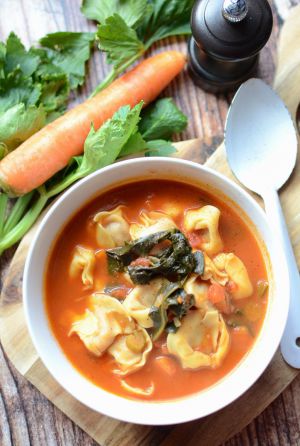 Recette Soupe de tortellini #recette rapide