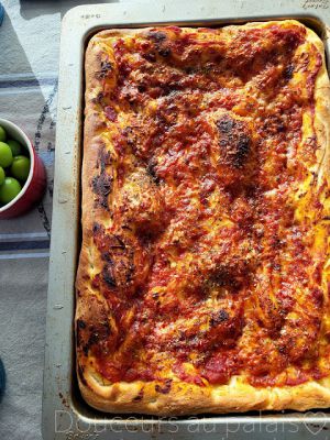 Recette Pizza froide à la tomate