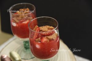 Recette Verrines de fraises