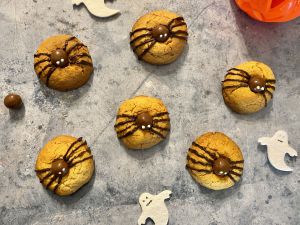 Recette Cookies araignée d’Halloween