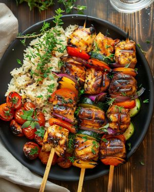 Recette Délicieuse : Brochettes de Poulet Marinées Faciles à Préparer