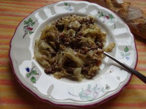 Recette Chou blanc au boeuf, recette allemande