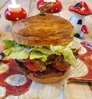 Recette Croissant burger forestier