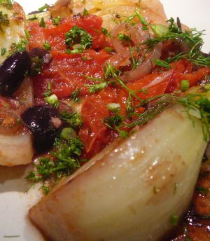 Recette Fenouil rôti aux olives