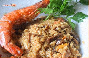 Recette Risotto terre et mer…quand les cèpes et les fruits de mer font bon ménage !