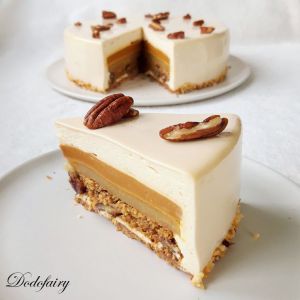 Recette Entremets Poire Caramel Noix de pécan