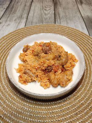 Recette Rougail saucisses revisité au Cookéo