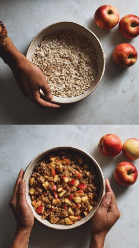 Recette Apple Crisp with Oats: A Cozy Dessert in 30 Minutes