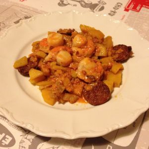 Recette Noix de St Jacques, fenouil et carottes au chorizo