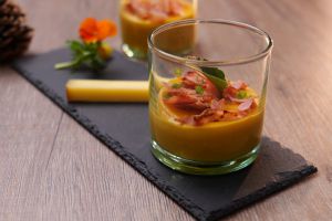 Recette Verrines de crème de patate douce