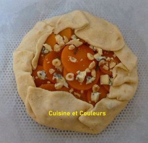 Recette Tarte rustique, butternut & fourme d'Ambert