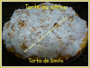 Recette Tarte au citron meringué (IG Bas) - Tarta de limón con merengue (IG Bajo)