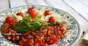 Recette Omelette aux flocons d'avoine et tomates cerises