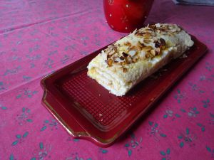 Recette Roulé au citron ,qui peut devenir une buche de Noël