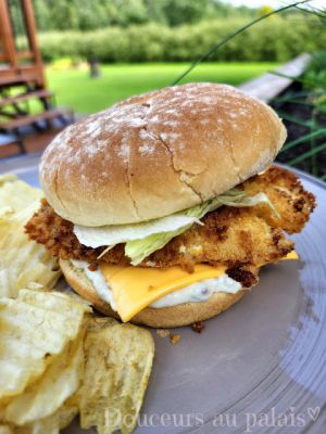 Recette Burger de filet de poisson croustillant