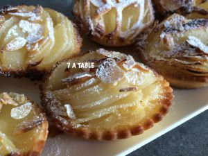 Recette Tartelettes amandine aux poires