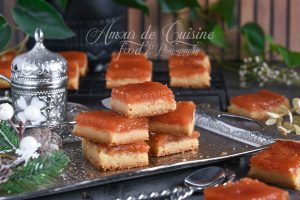 Recette Carrés sablés à la pâte de coing