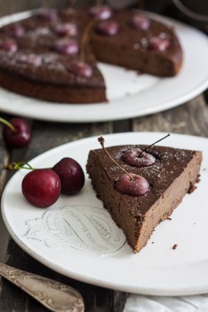 Recette Gâteau fondant chocolat et cerises | vegan